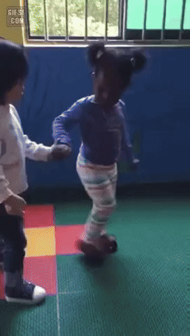 19 흑인 친구를 처음 본 아이의 순수함.gif